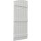 Ekena Millwork Americraft 6-Board (3 Batten) Wood Joined Board-n-Batten Shutters w/Ellipt Top, ARW401BE621X77STH, PR ARW401BE621X77STH - alternate 9